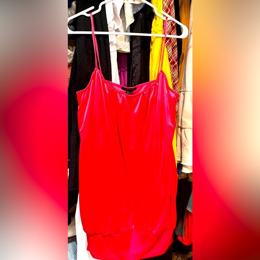 My Michelle Vibrant Pink Camisole Bible dress sz L